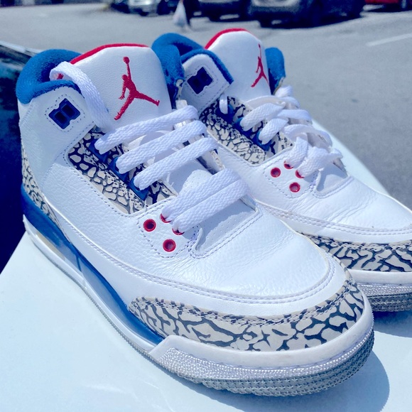 Nike Air Jordan 3 True Blue Size 7.5 III White OG - Picture 2 of 4